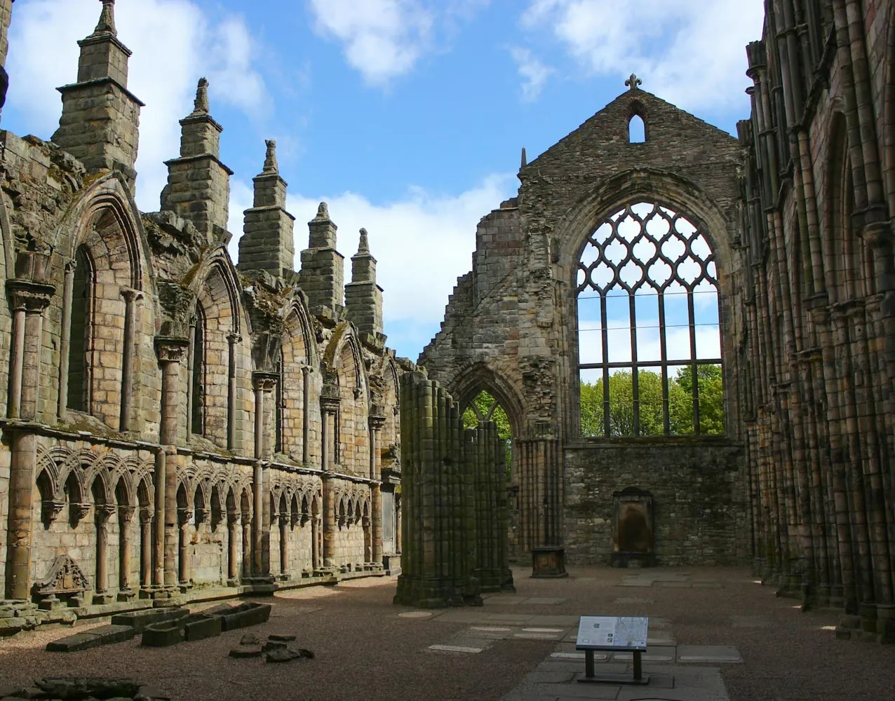 The ruins of Holyrood Abbey